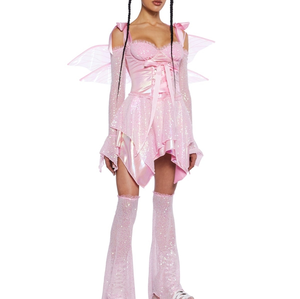 SOLD OUT Cyber Fairy Costume Set Pink - Small - Picture 6 of 8